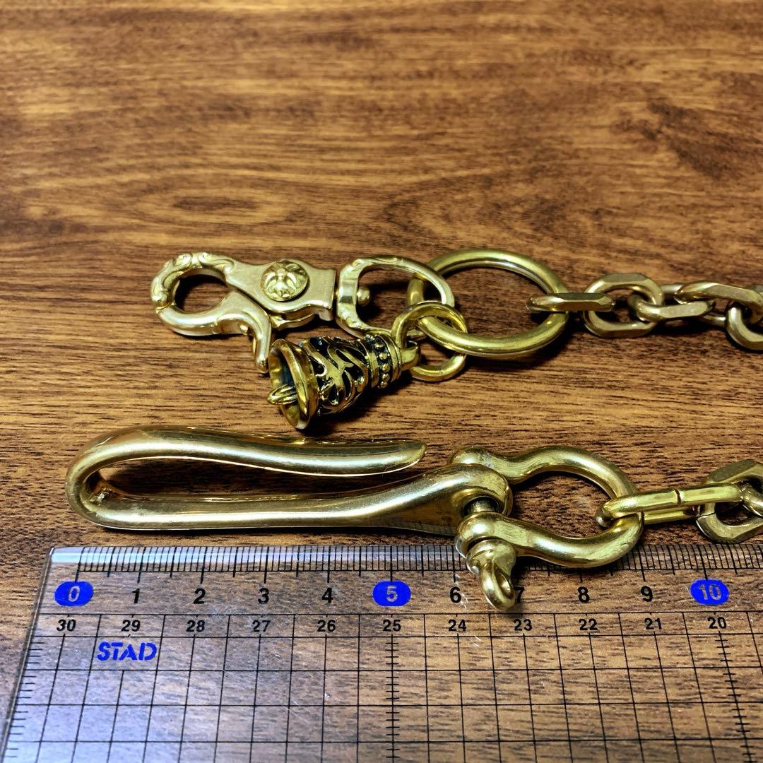 ウォレットチェーン　真鍮　ベルトフック　custom