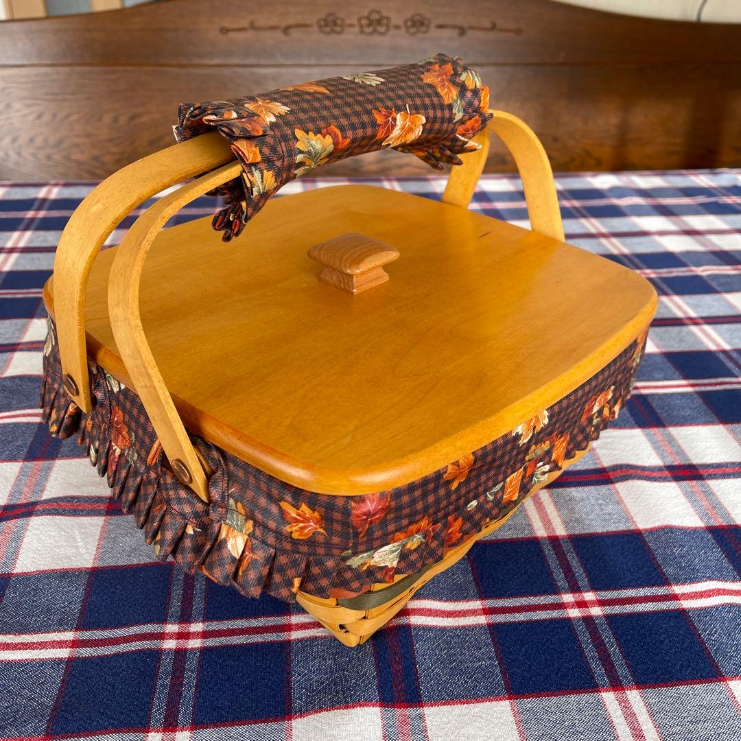 ロンガバーガーバスケット　アンティーク　カゴ