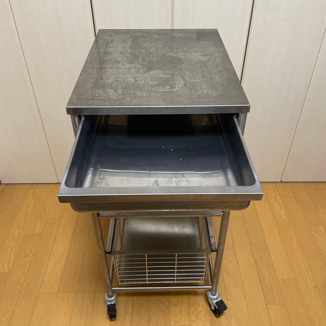 4月掲載終了予定：ステンレスワゴン IKEA イケア GRUNDTAL 廃盤