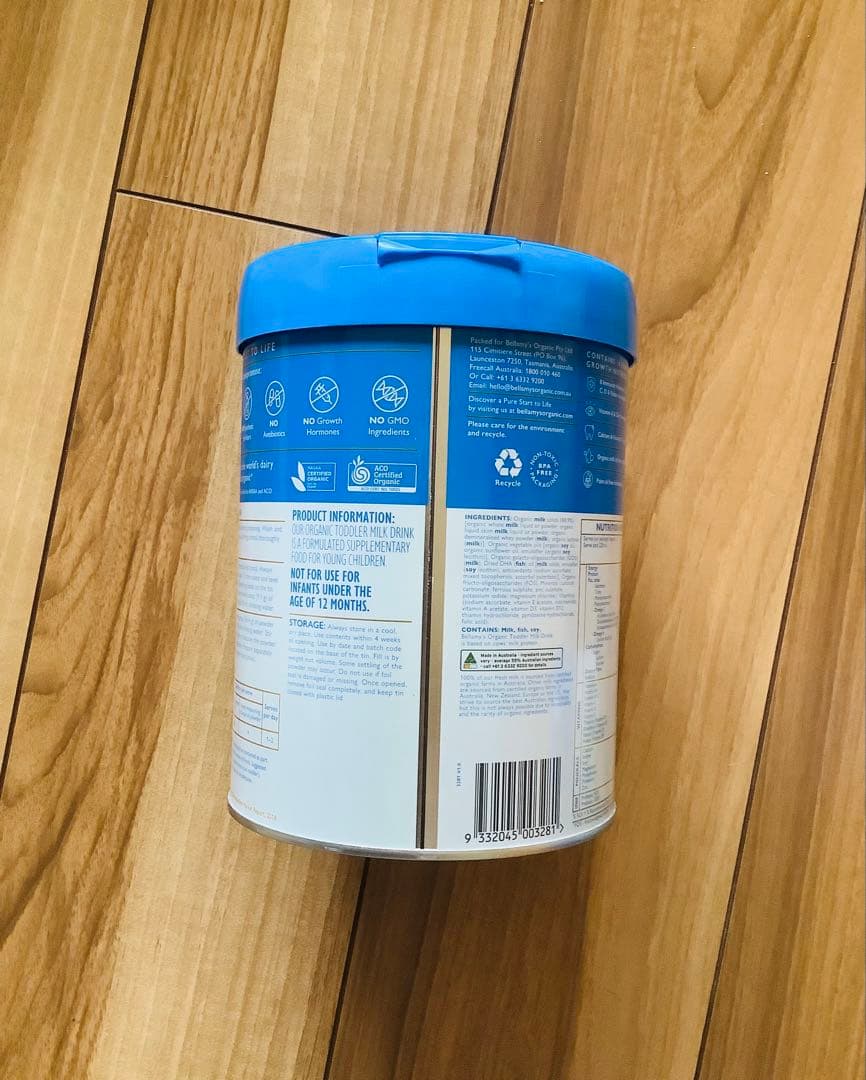 Bellamy’sベラミーズ・オーガニック牛の粉ミルク(12ヶ月〜)3缶