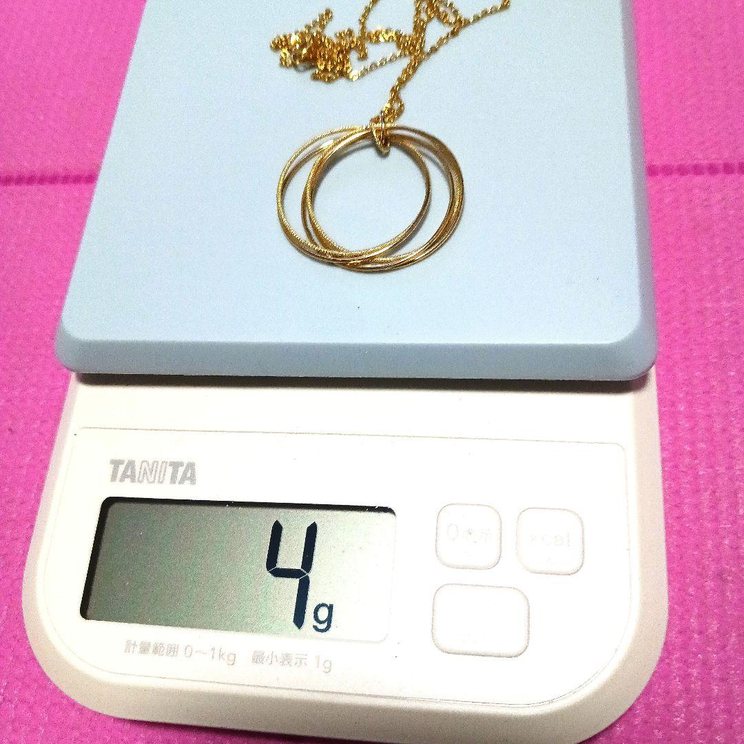 K18金ペンダントトップ、サイズ大きな3.５ミリ！