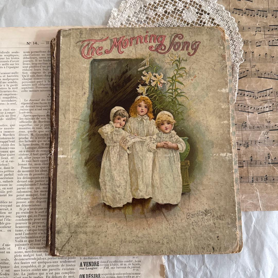1890年アンティーク美しい挿絵の絵本アーネストニースター洋書ジャンクジャーナル