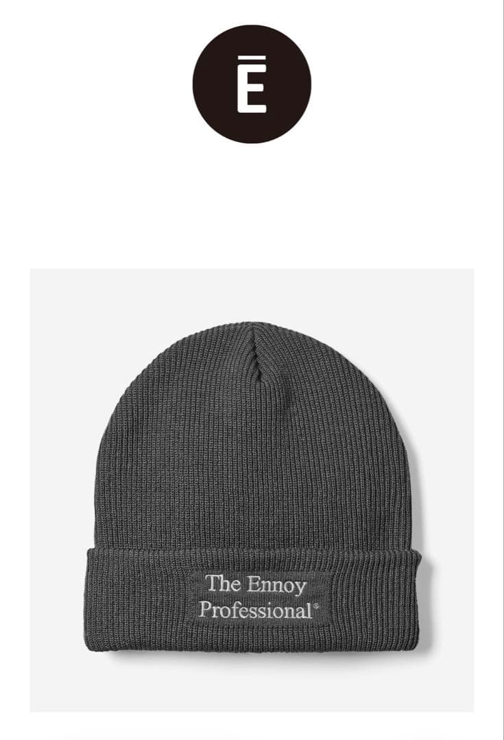 The ENNOY Professional ニット帽 グレー　フリーサイズ