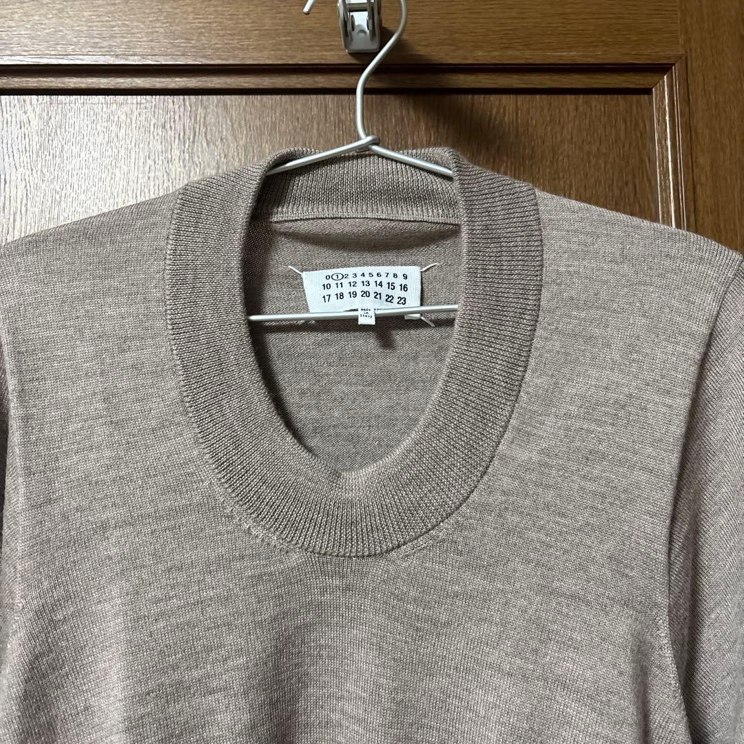 マルタンマルジェラMaison Margielaウールニット エルボーパッチXS