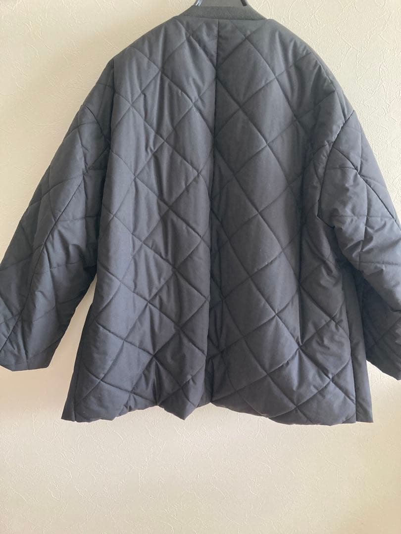 美品ステイトオブマインドリバーシブルキルティングコート　M 黒