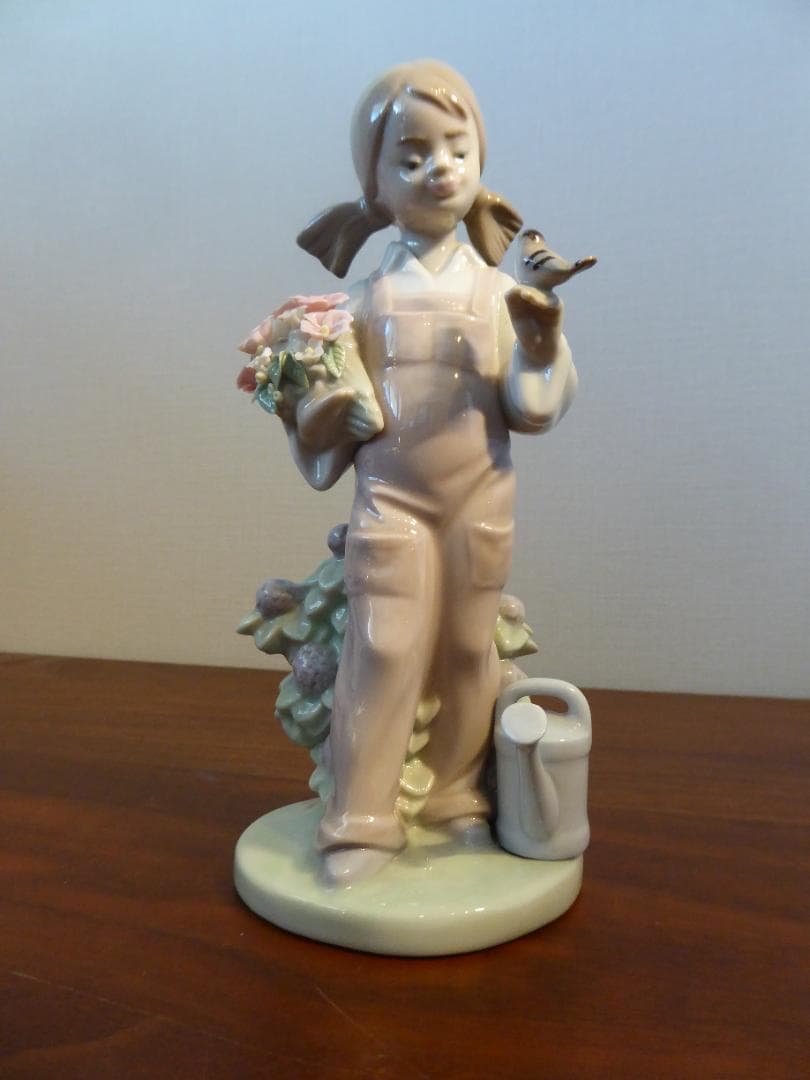 リアドロ3点セット　ちょっと残念な小鳥と少女、ニワトリと少女、鳩と少女