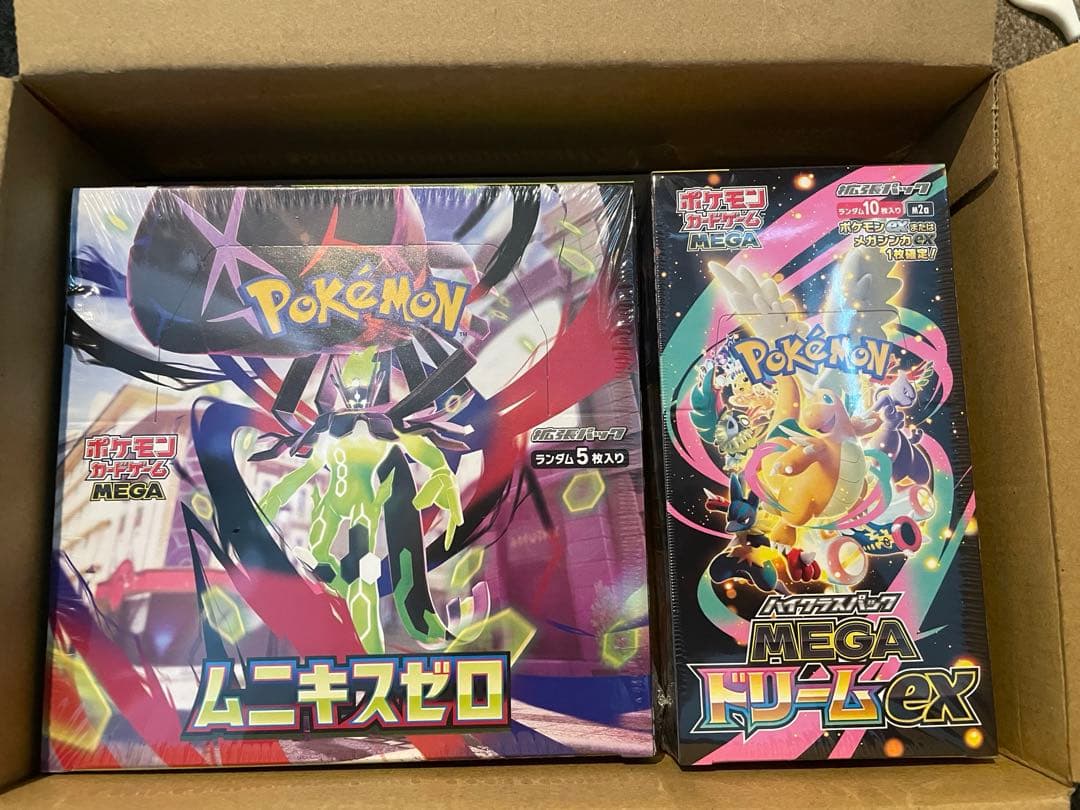 megaドリームex box ムニキスゼロ シュリンク付き ポケセン産