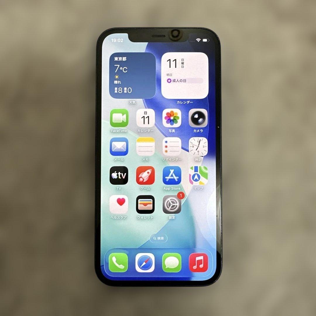 【ジャンク】iPhone12 128GB ブラック 本体SIMロック無し