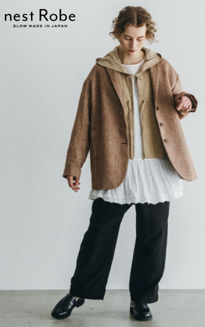 未使用2025AWネストローブ＊リネンスカラップ2wayチュニック