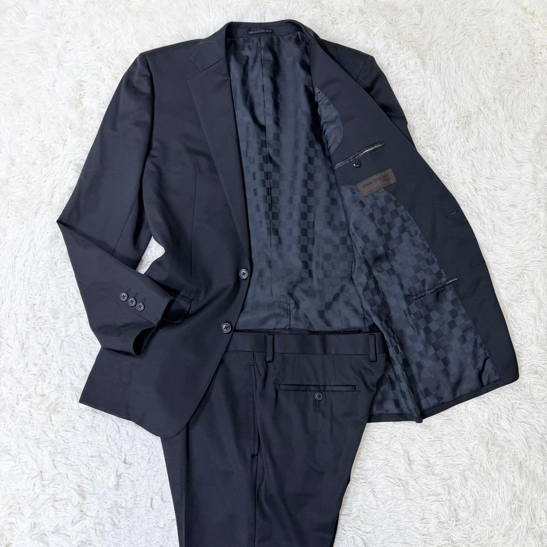 【最高級イタリア生地】コムサデモードメン×チェルッティ セットアップスーツ LL