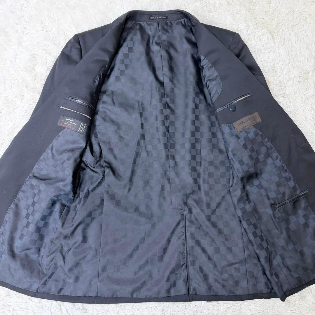 【最高級イタリア生地】コムサデモードメン×チェルッティ セットアップスーツ LL