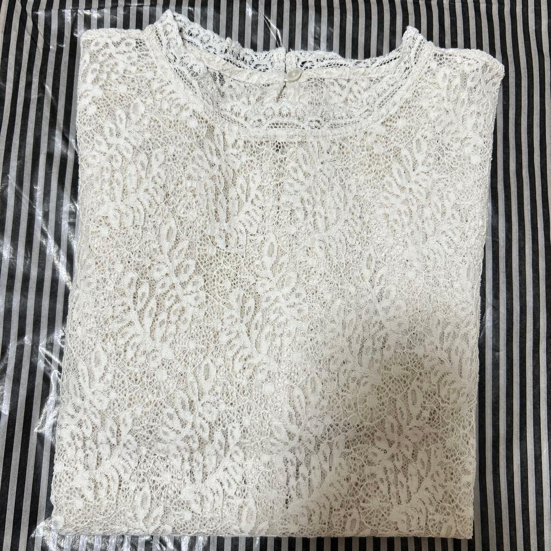 IENA リーフレースブラウス