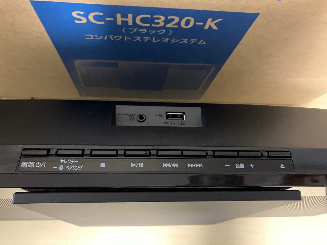 【ほとんど未使用】パナソニック コンパクトステレオシステム SC-HC320-K