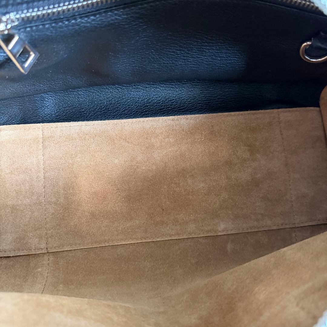 LOEWE アマソナ 28 ブラック ナパカーフレザー ハンドバッグ