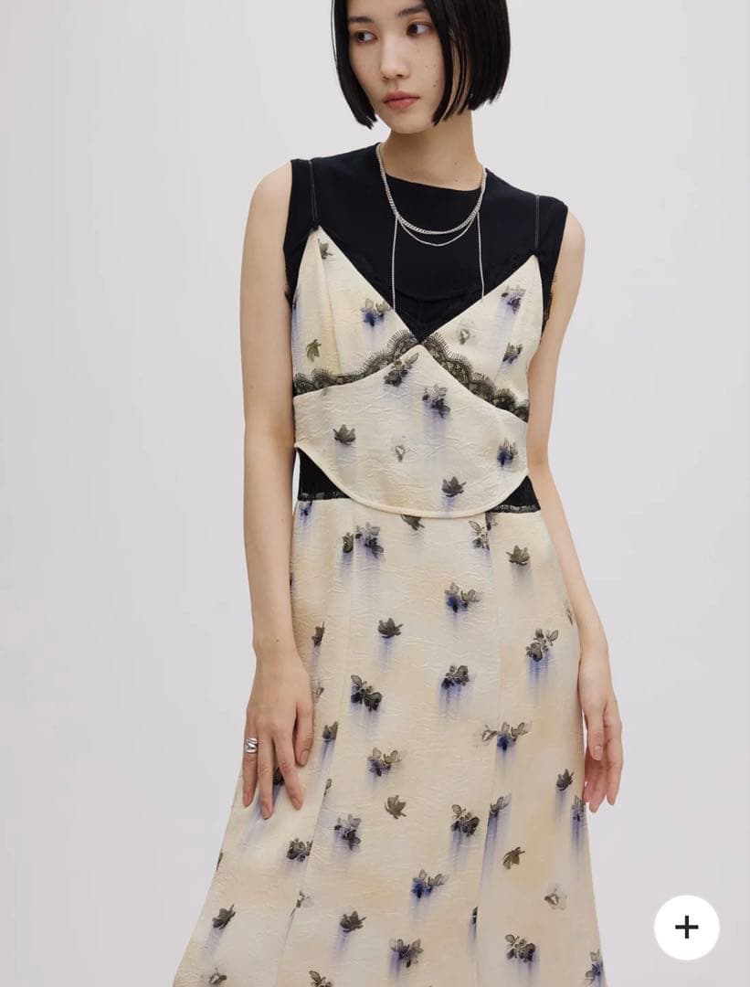 ワンピース ameri vintage CLARA SATIN CAMI DRESS