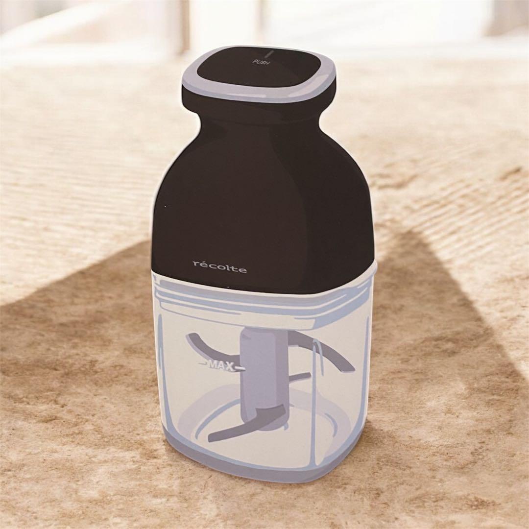 【新品】レコルト カプセルカッター ボンヌ ナチュラルブラック RCP-7