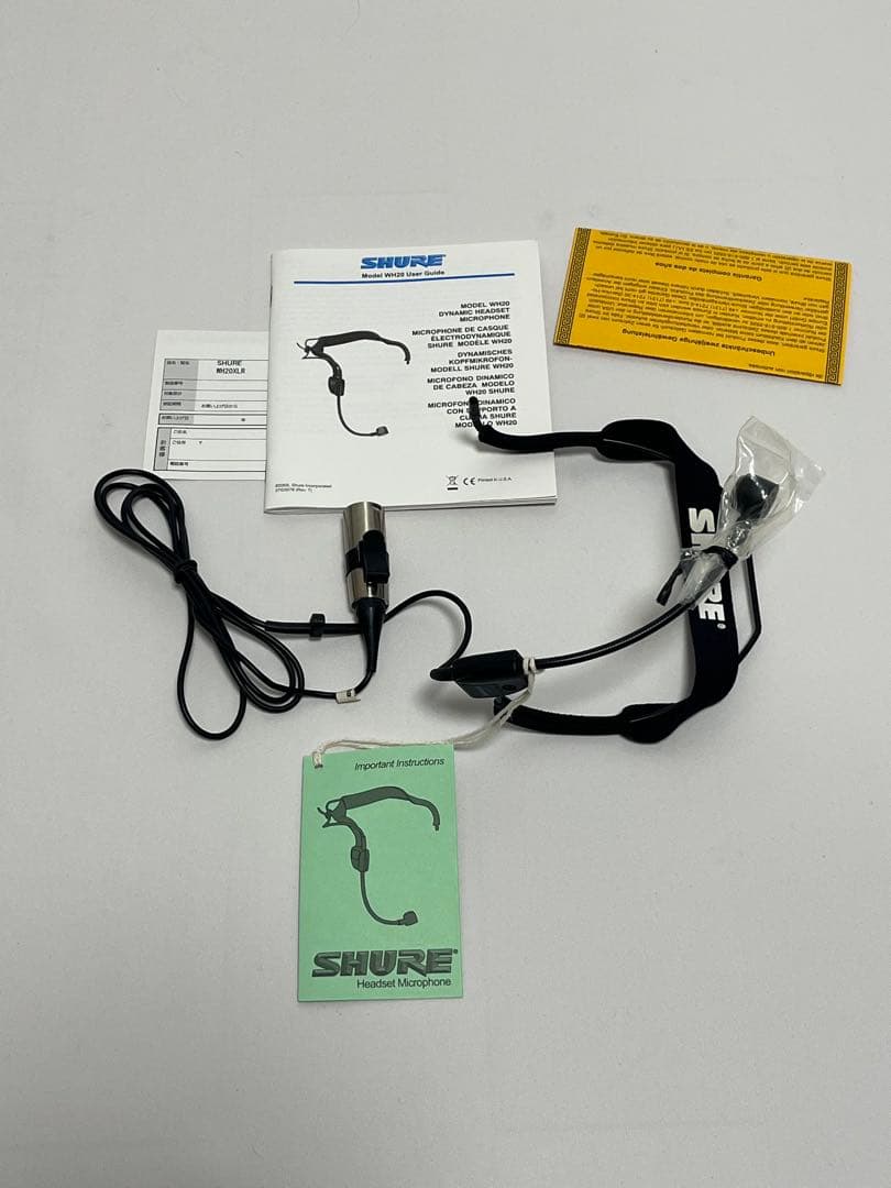 SHURE WH20XLR ヘッドウォーンマイク 未使用