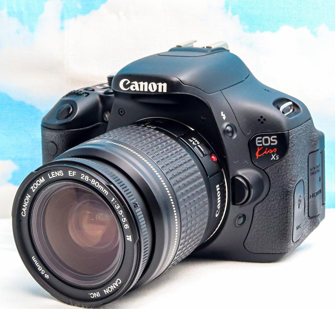 Canon キャノン Kiss X5⭐️スマホ転送⭐️自撮りラクラク⭐️一眼レフ