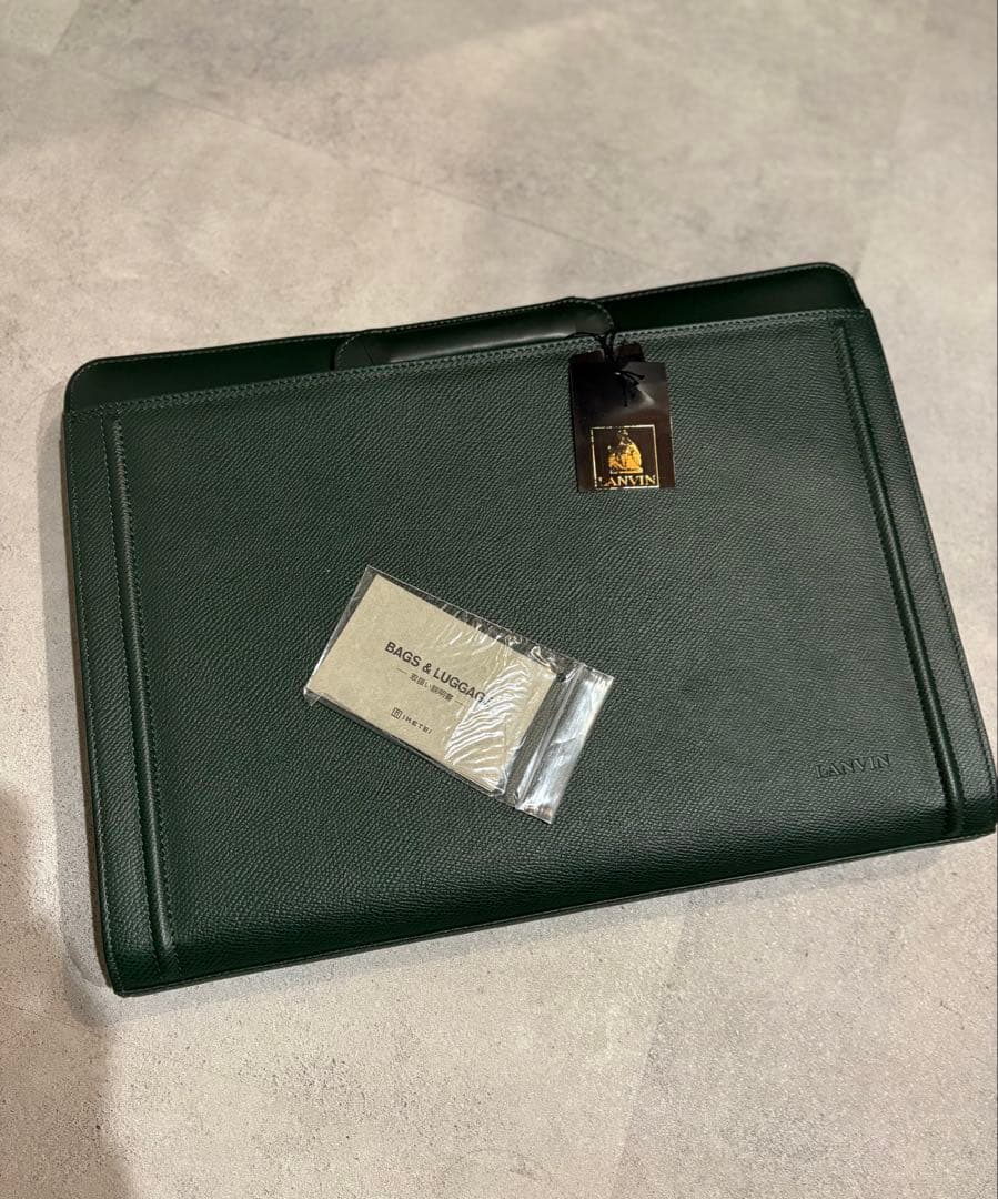 専用！タグ付未使用品 LANVIN PARIS ランバン 本革ブリーフケース