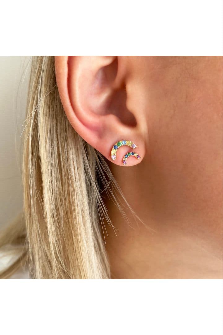 Bijou de M ビジュードエム　プチレインボーピアス