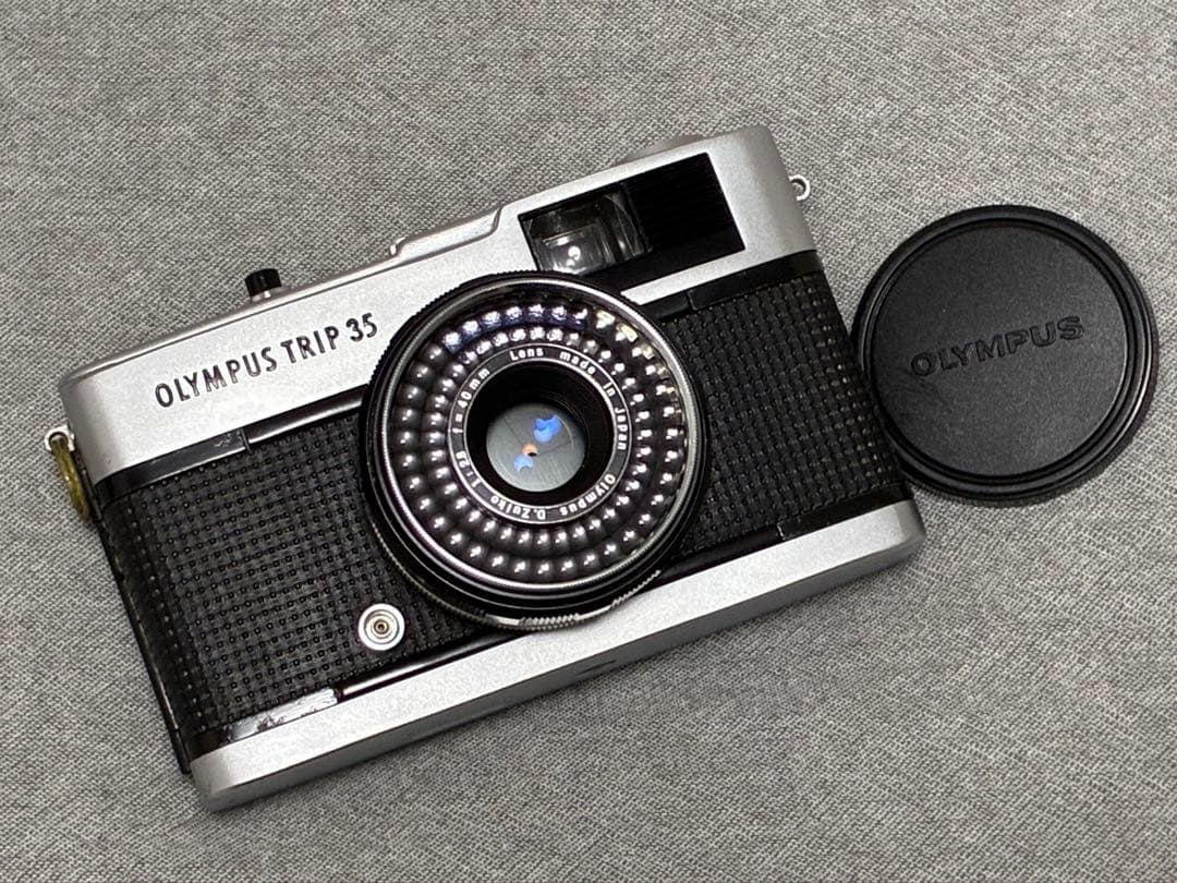 ⭐️動作確認済⭐️モルト交換済⭐️赤ベロOK オリンパス OLYMPUS TRIP35