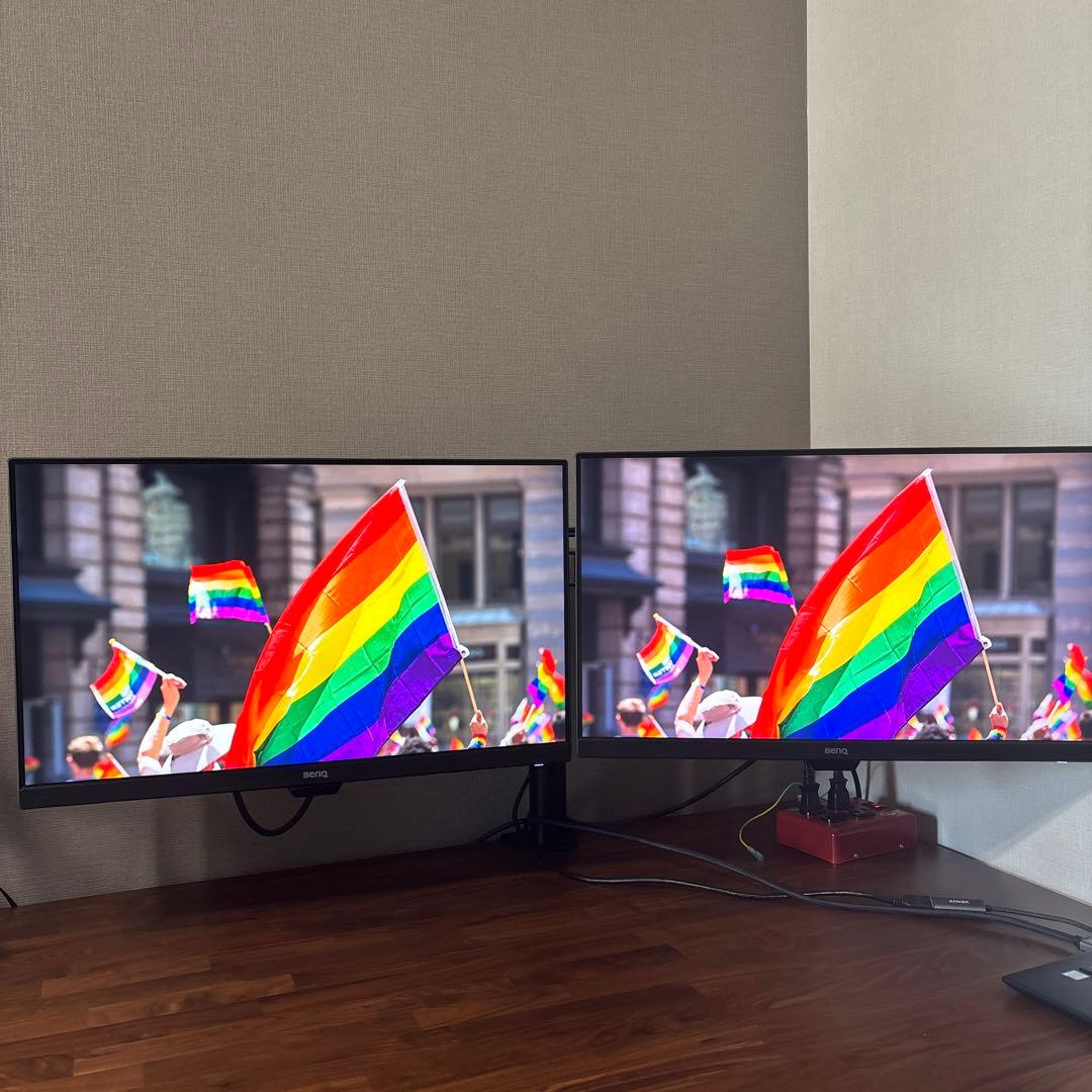 BENQ GW2480 モニターアーム　2枚セット