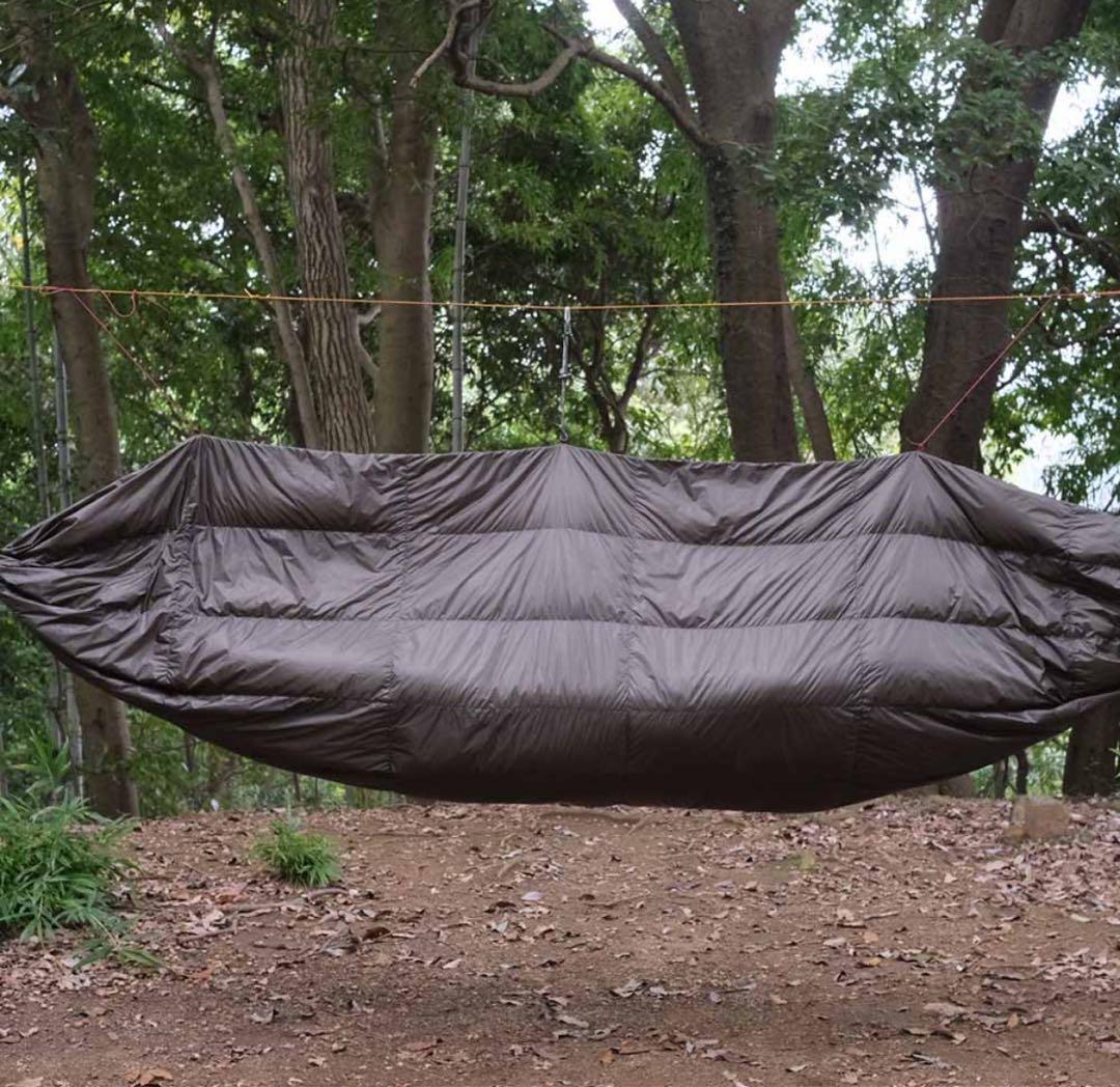 未使用に近いハンモックフルカバーキルト 180 ケンポウ色