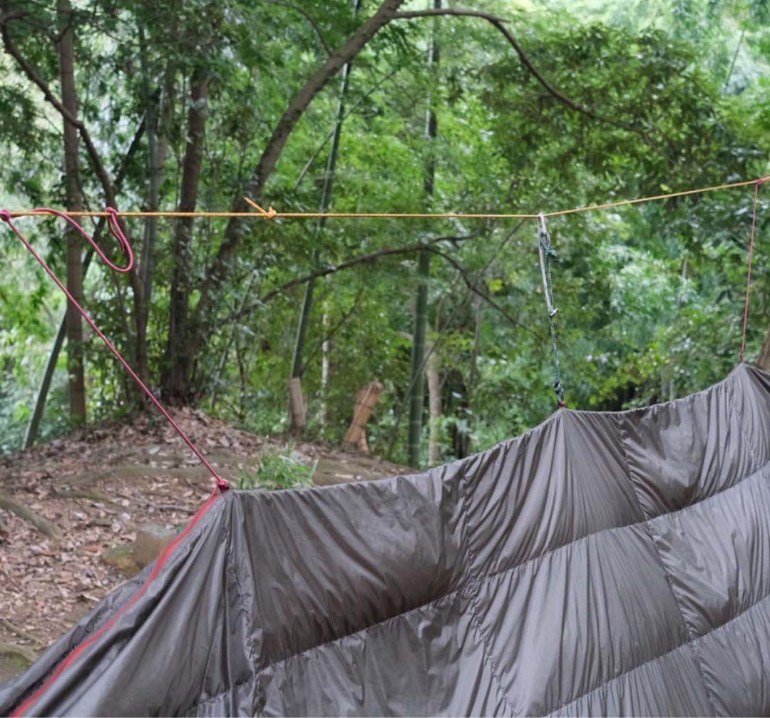 未使用に近いハンモックフルカバーキルト 180 ケンポウ色