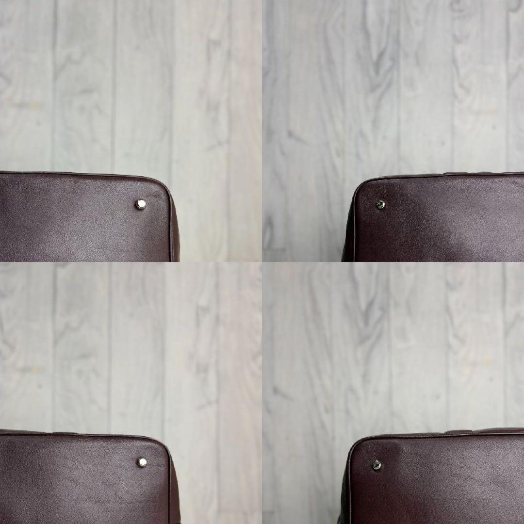 美品♡COACH コーチ ロゴ レザー 2way ボストンバッグ ボルドー