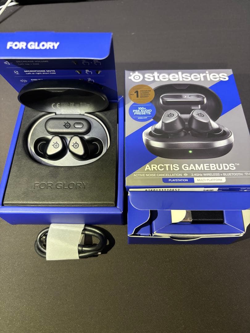 SteelSeries Arctis GameBuds ワイヤレスイヤホン 黒