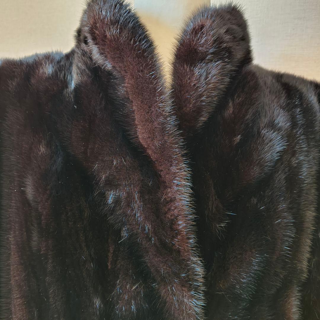 Rotiny 三越 ダークミンク ファーコート 9号