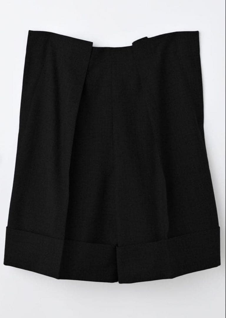 ENFOLD 25AW パンツ ハーフ タック 38 ブラック 使用1回美品