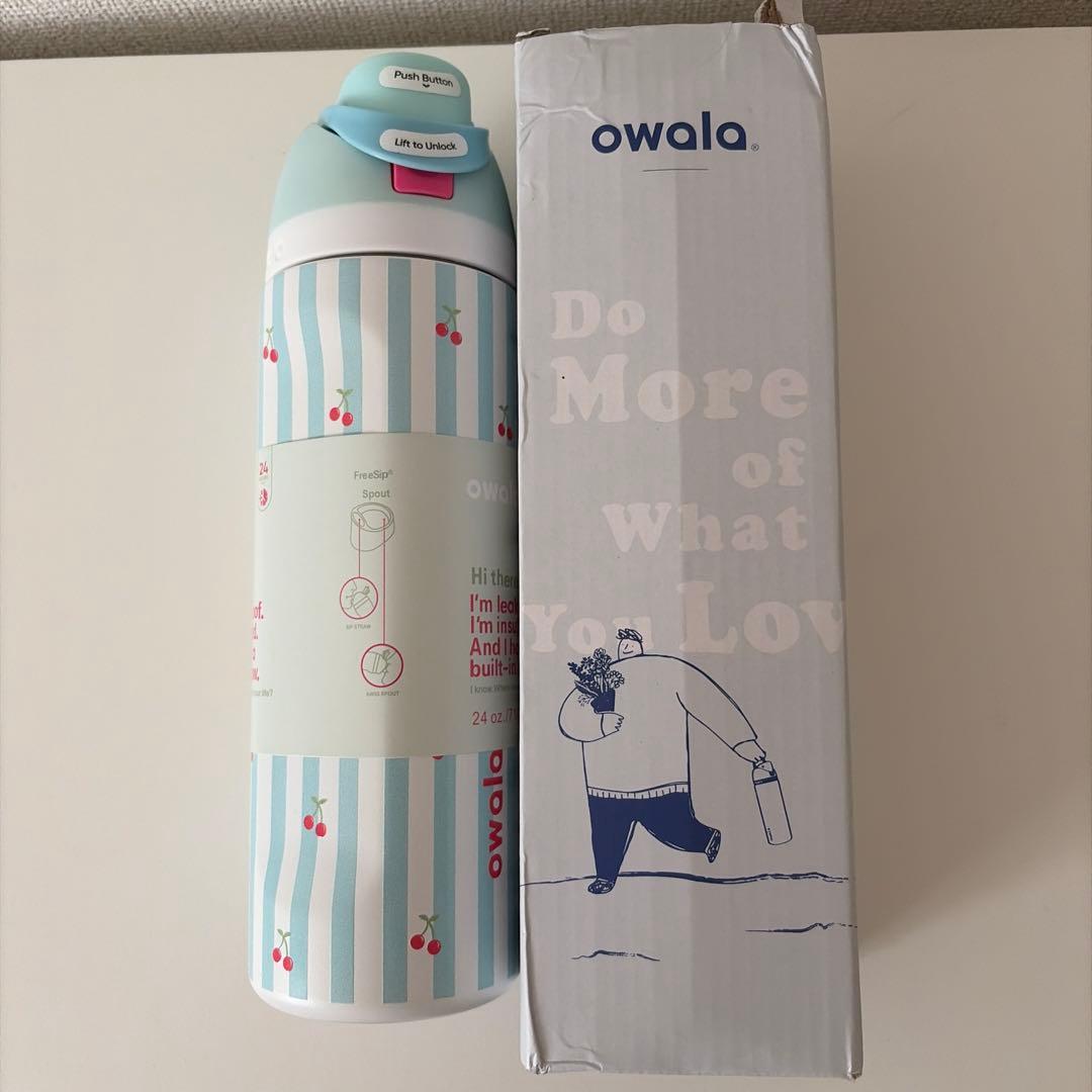 週末価格！新品 owala タンブラー 24oz ストロー付き