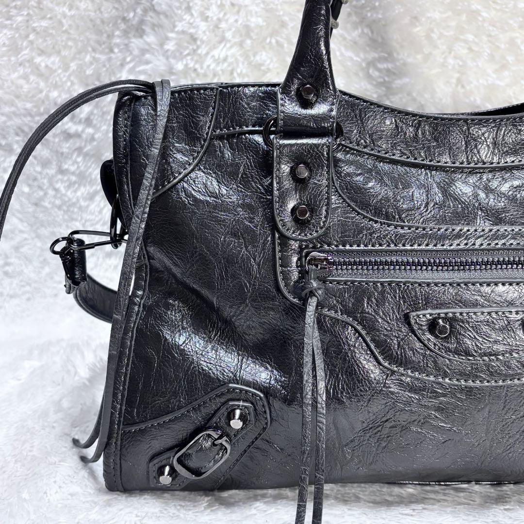 00s y2k アーカイブ シワ加工 レザー バッグ ショルダー可 A4