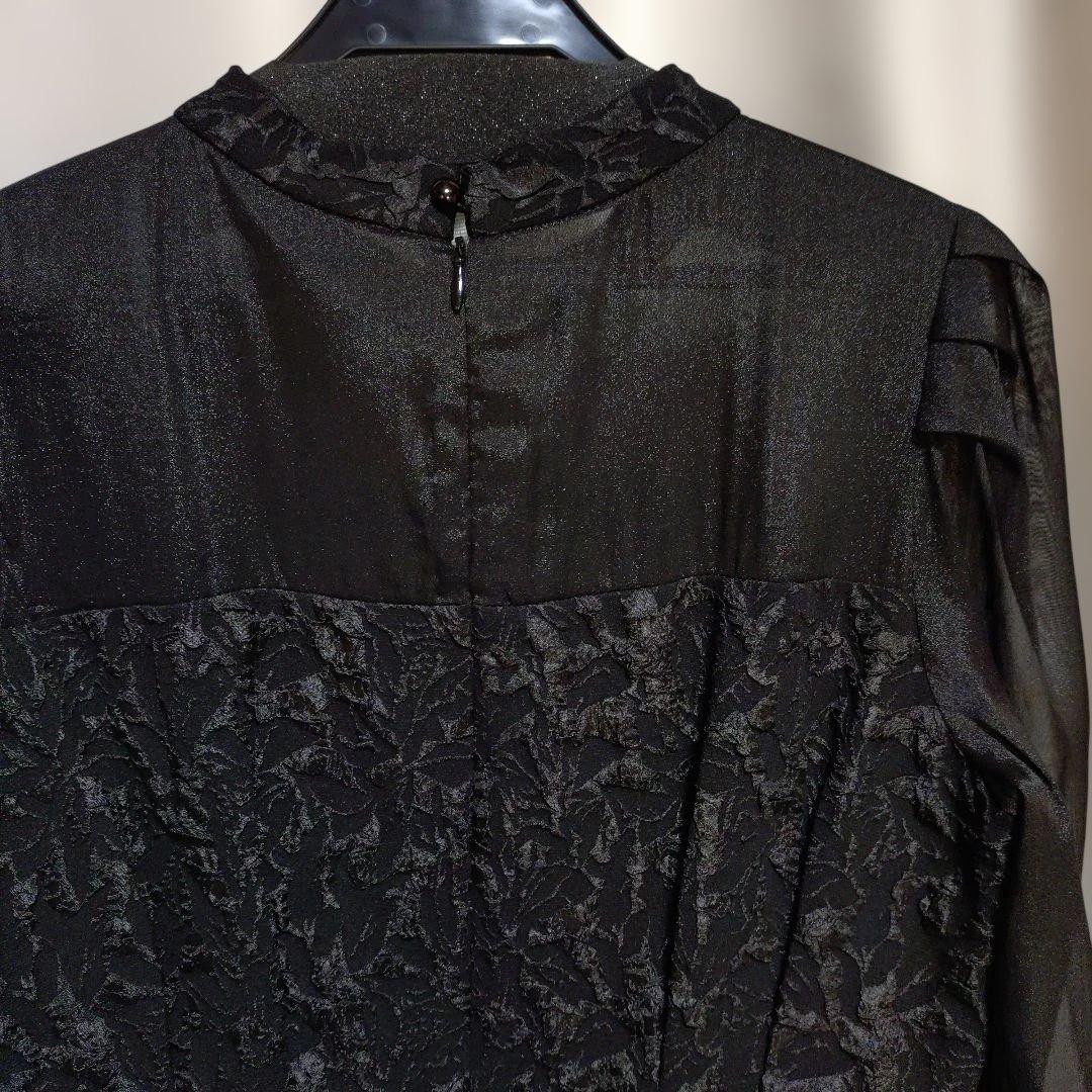 ヤマダヤ リルフェテ ふくれジャガードバックリボンドレス