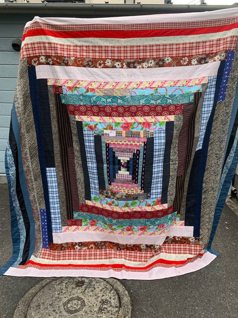 ラグマット　パッチワークキルト　８７の母の作品