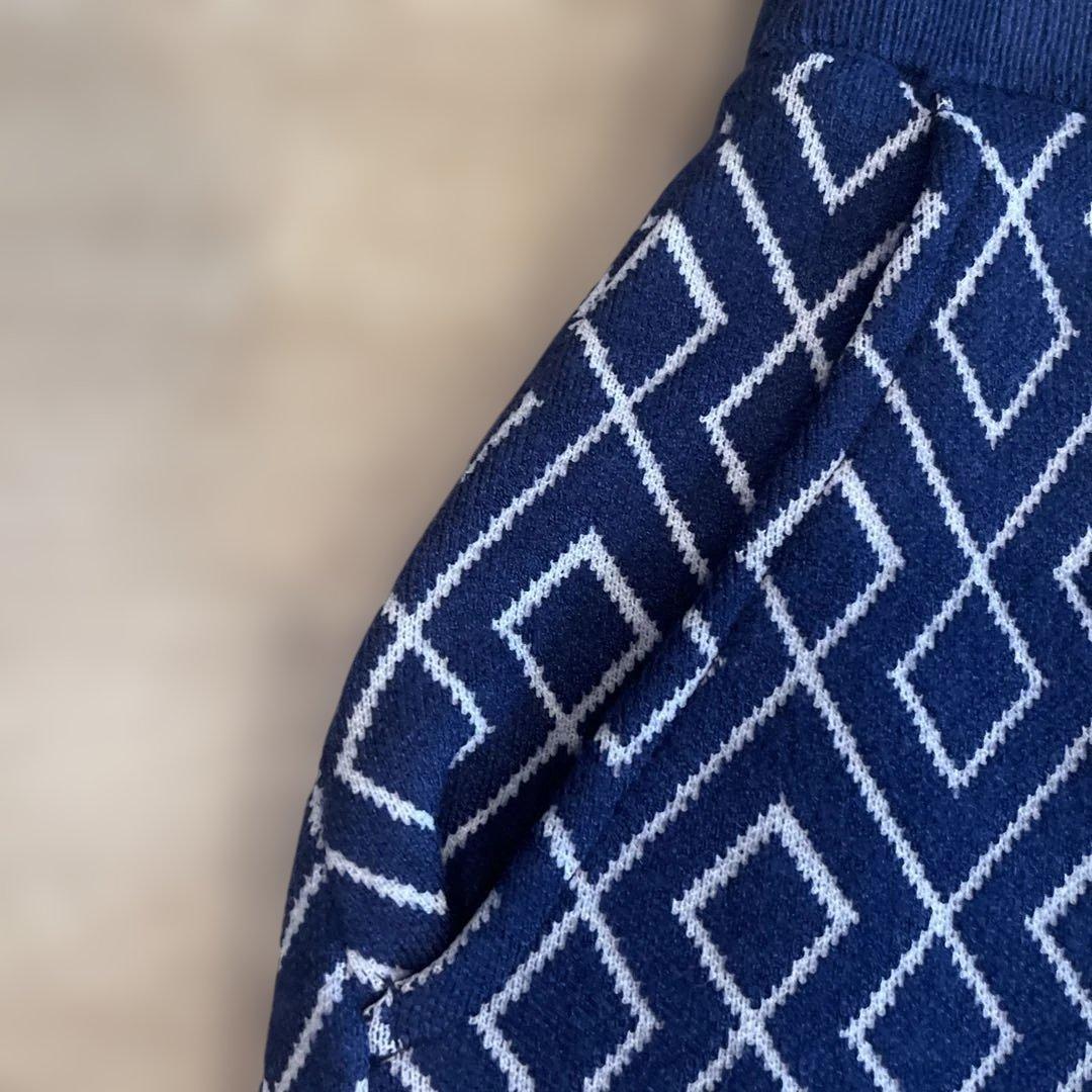 BEAMS GOLF ダイヤモンドパターン セーター 、スカートのセット