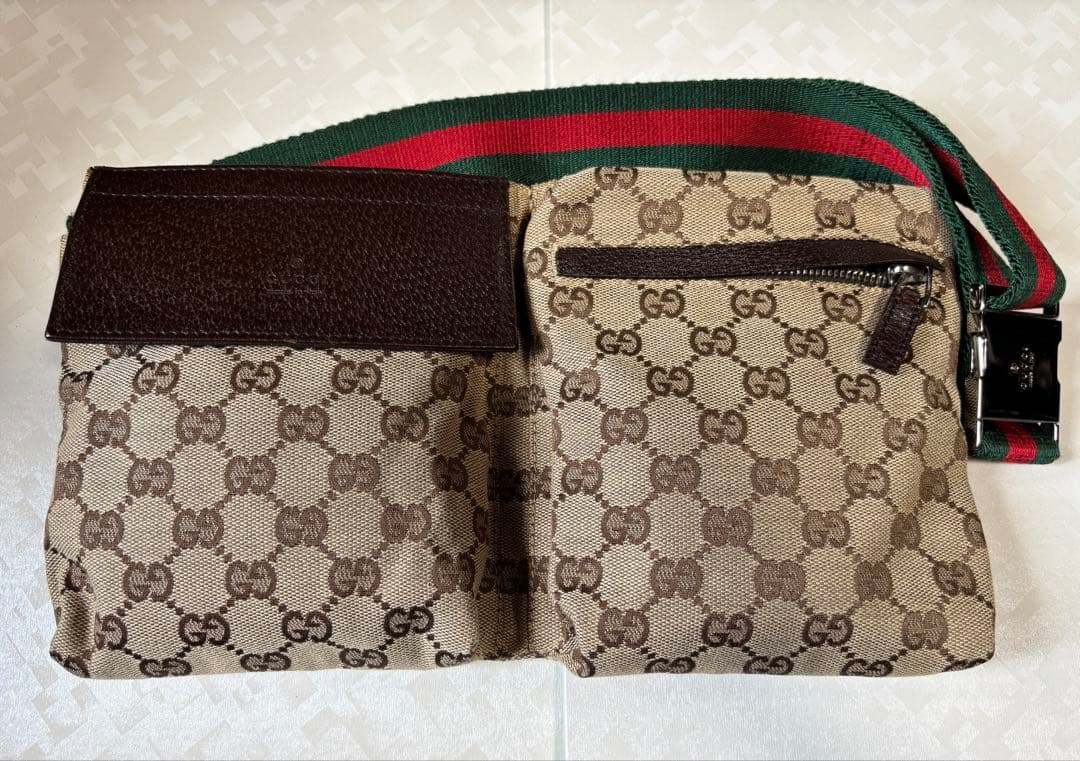 GUCCI グッチ ウエストバッグ ボディバッグ GGキャンバス