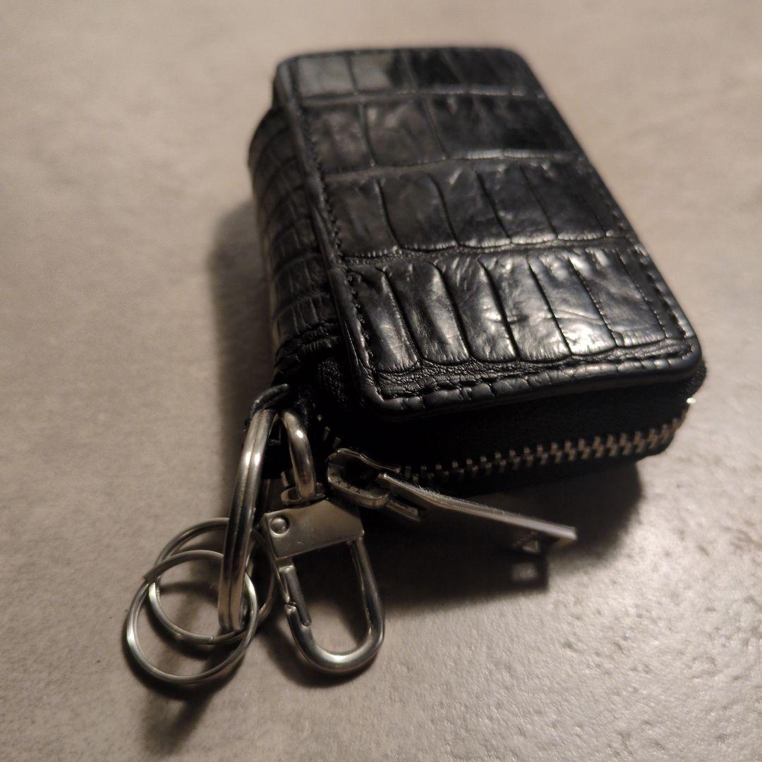 THE SOLE クロコダイル スマートキーケース ブラック