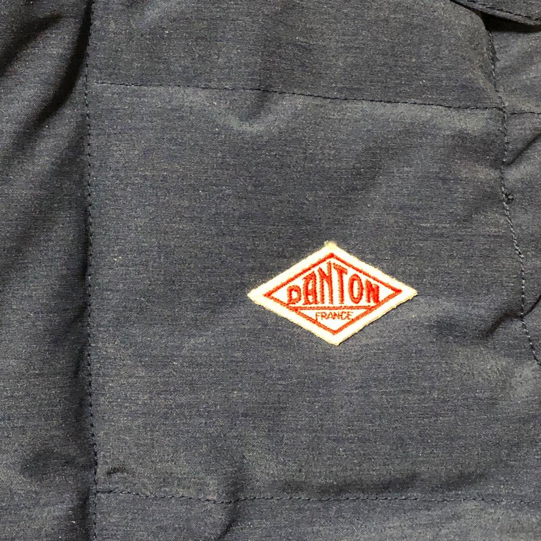 美品‼️ダントン ダウンベスト フード付き ネイビー 36