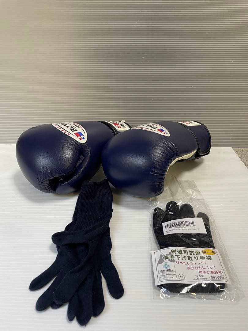 ISAMI BOXER 14oz ネイビー ボクシンググローブ