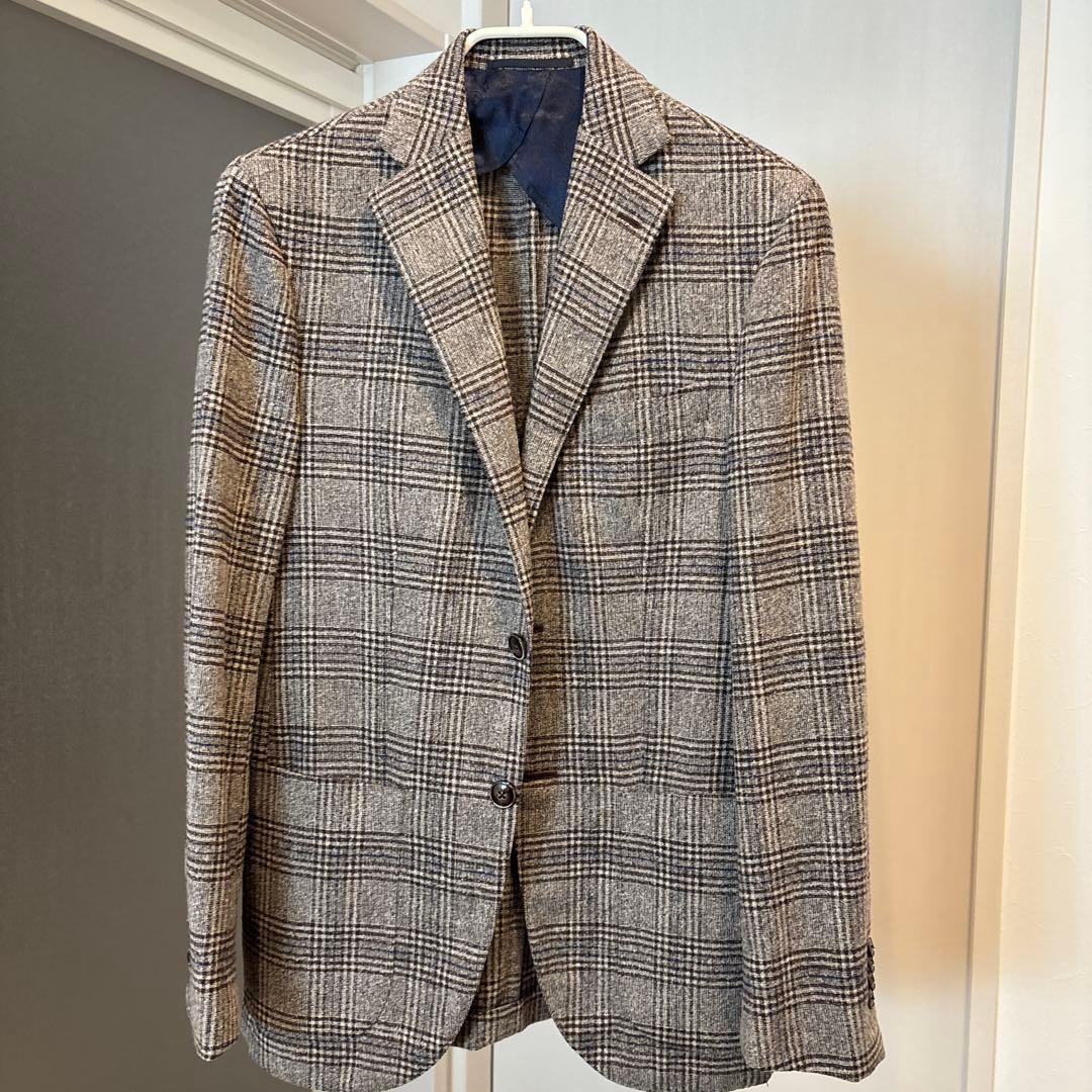 チェック柄 テーラードジャケット