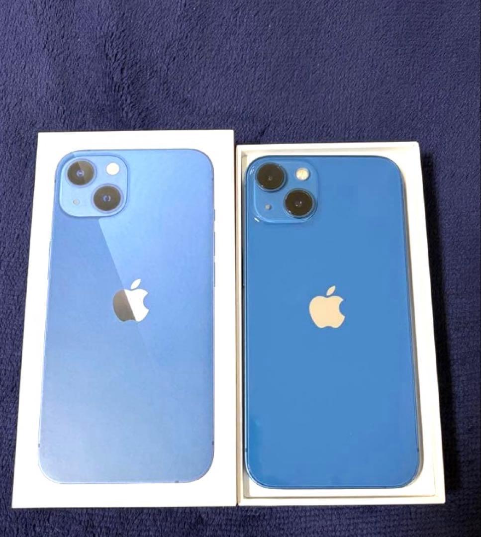iPhone13 ブルー　バッテリー残量85% simフリー