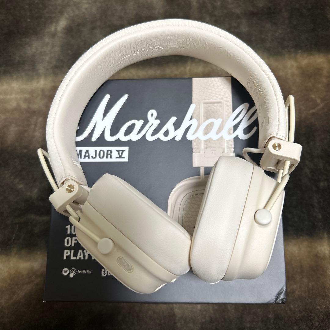 Marshall Major ５ Ⅴワイヤレスヘッドホン ホワイト