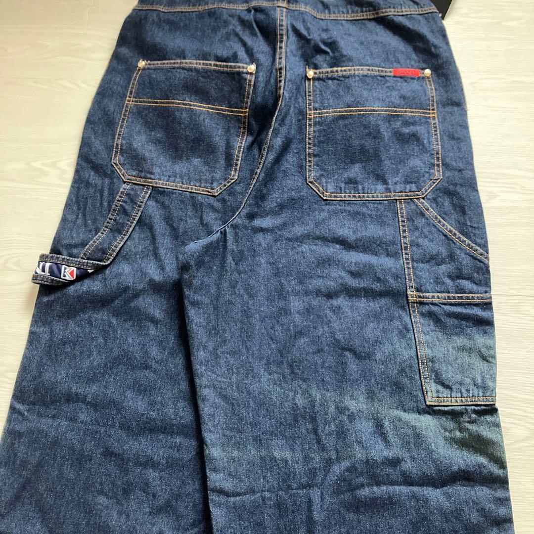 新品 KARL KANI オーバーサイズ リジッドデニム オーバーオール B系