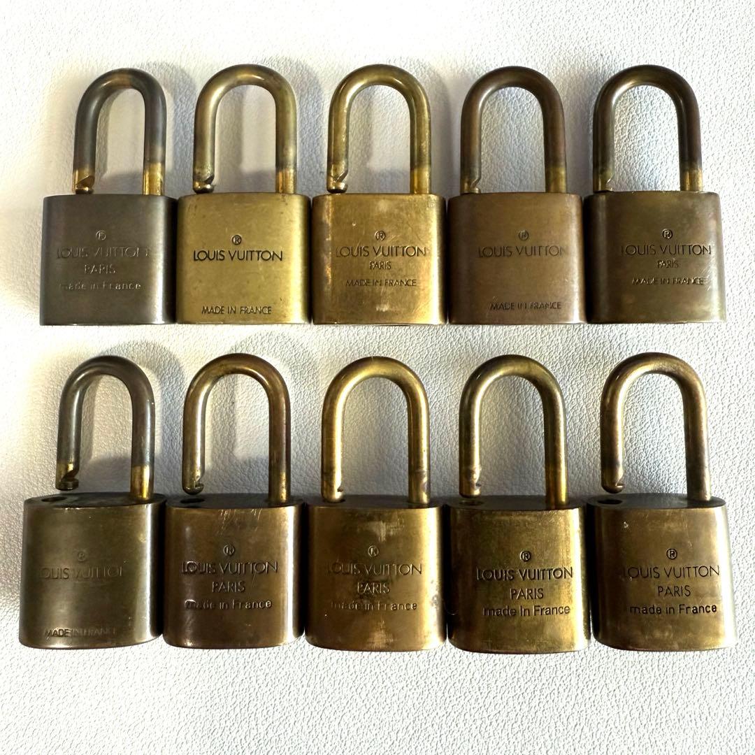 正規品 ルイヴィトン パドロック 南京錠 まとめ 10個セット 鍵なし