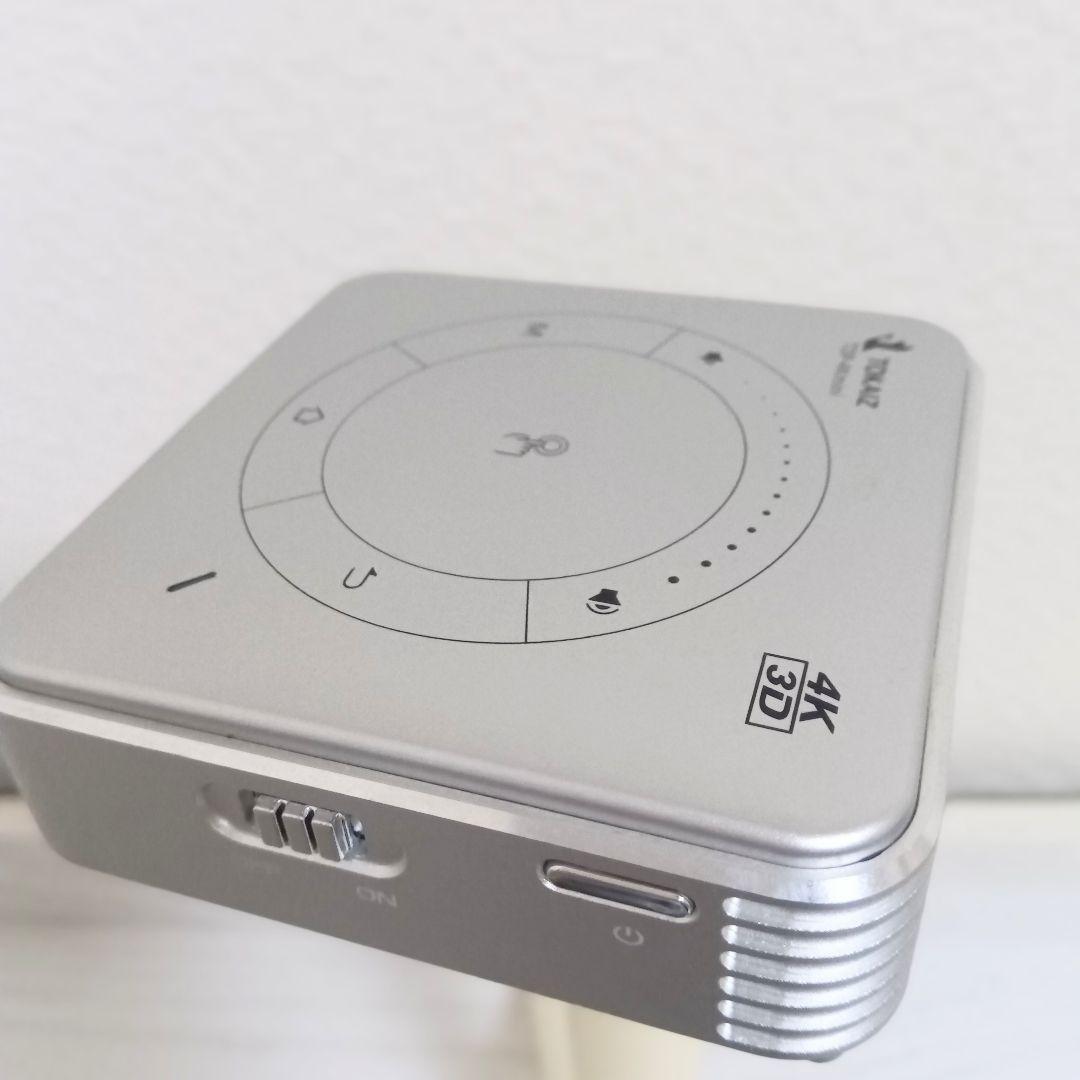 【美品】TOKAIZスマートミニプロジェクターTDP-4kminiシルバー
