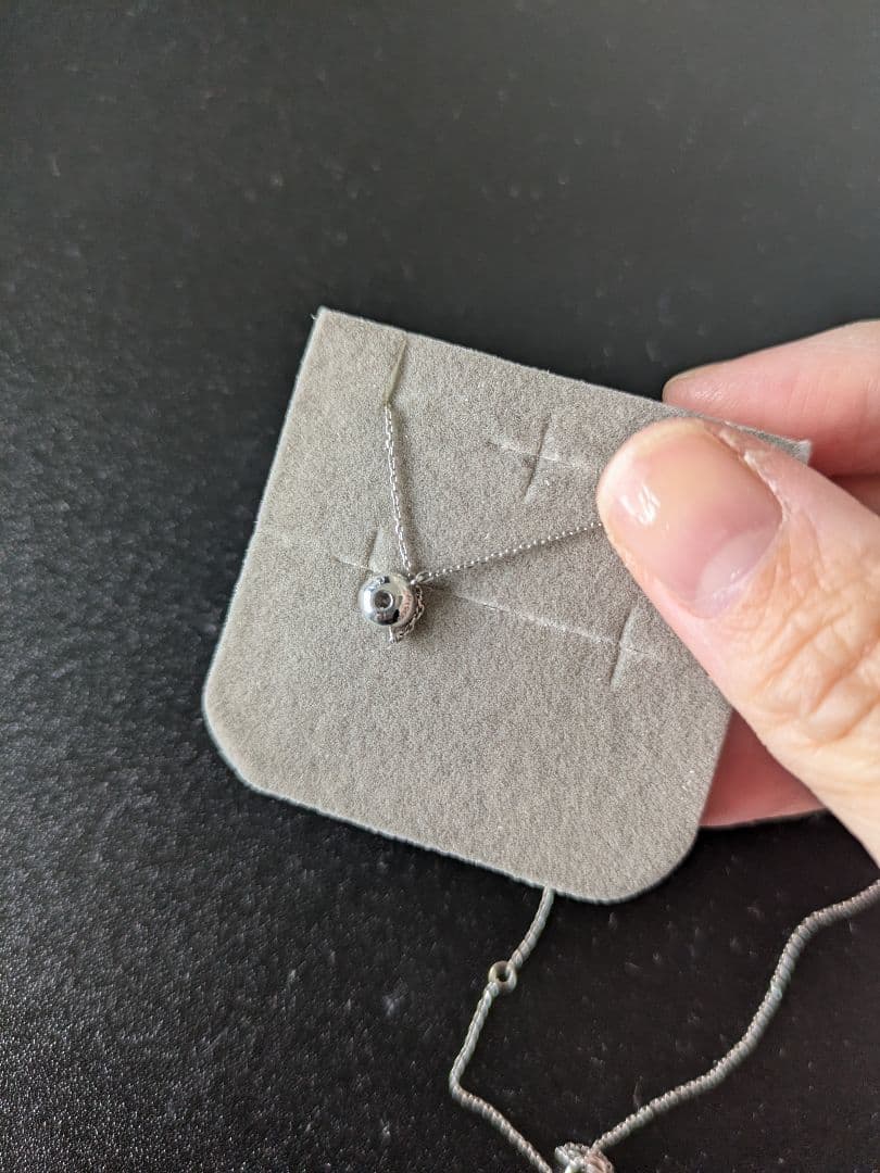 ツツミ　ネックレス　プラチナ　一粒ダイヤ　ジュエリー　鑑定書付き