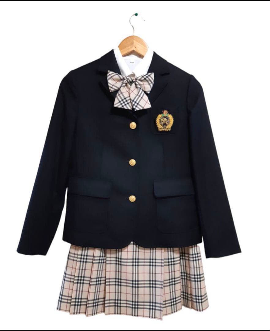 BURBERRY バーバリー エンブレムジャケット スカート ブラウス 卒業式