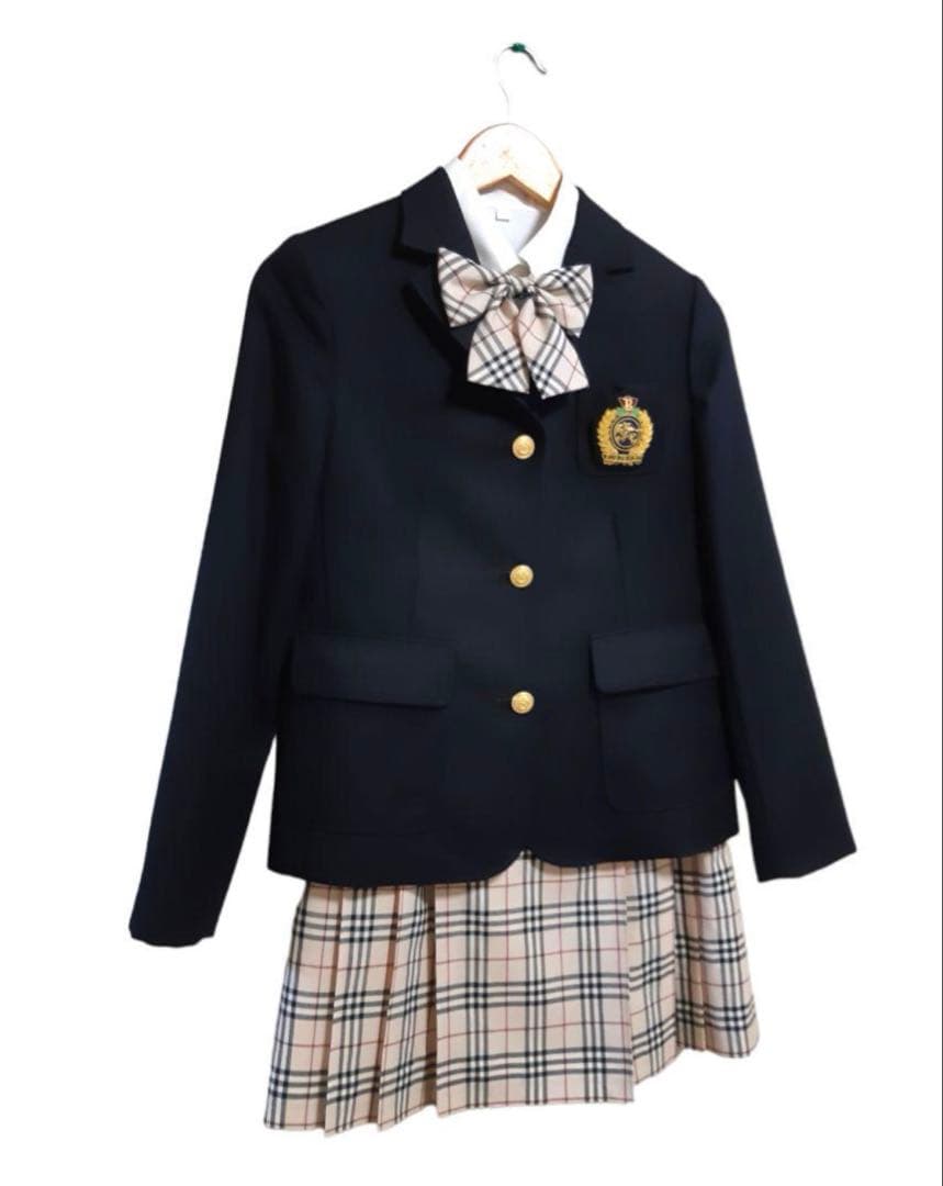 BURBERRY バーバリー エンブレムジャケット スカート ブラウス 卒業式
